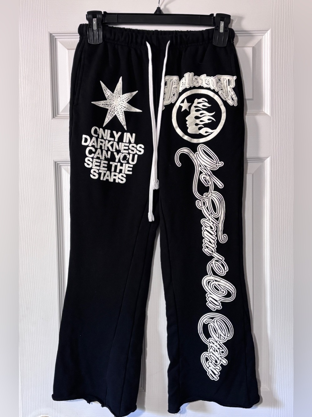Hellstar Studios Path to Paradise Flare Sweatpants Black M Only in Darkness
